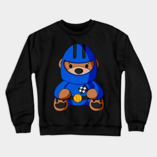 Race Car Teddy Bear Crewneck Sweatshirt